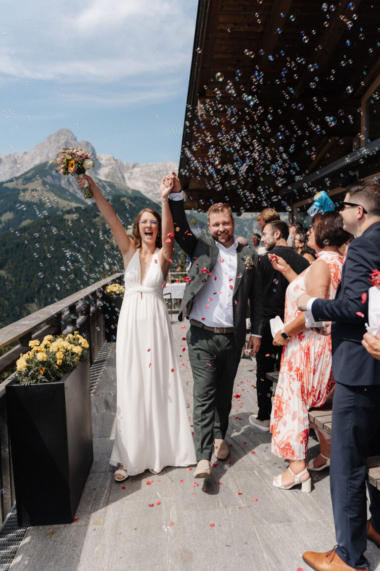 Auszug Braut und Bräutigam Auszeit Werfenweng